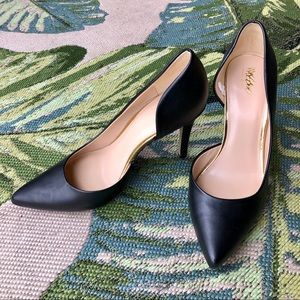 Mossimo • Black Heels with Side Cut